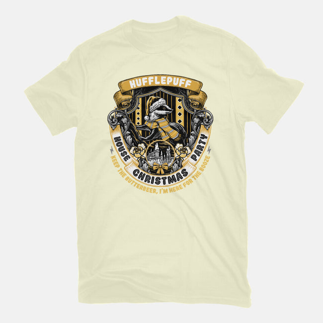 Holidays At The Hufflepuff House-mens basic tee-glitchygorilla