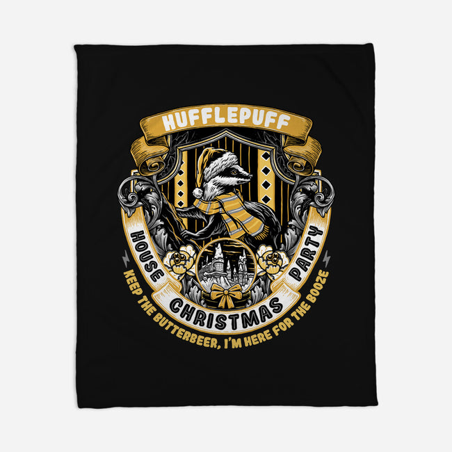 Holidays At The Hufflepuff House-none fleece blanket-glitchygorilla