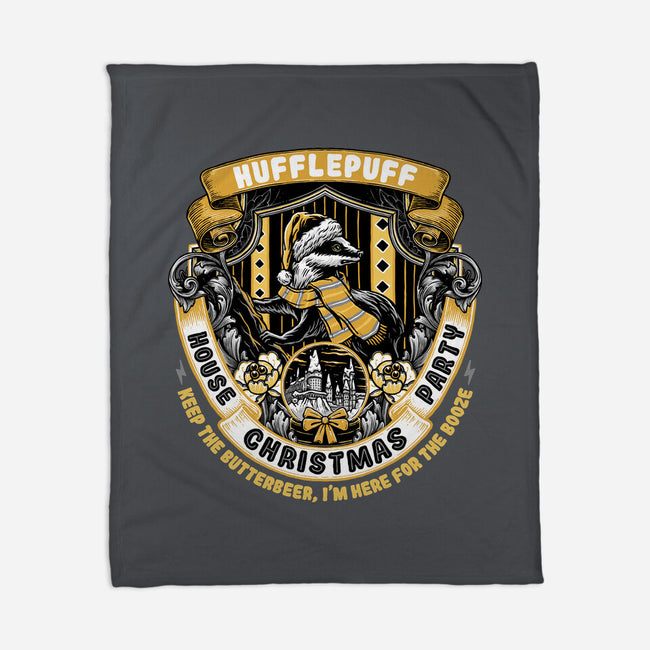 Holidays At The Hufflepuff House-none fleece blanket-glitchygorilla