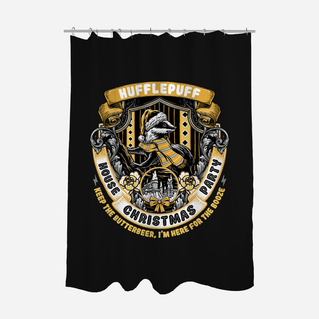 Holidays At The Hufflepuff House-none polyester shower curtain-glitchygorilla