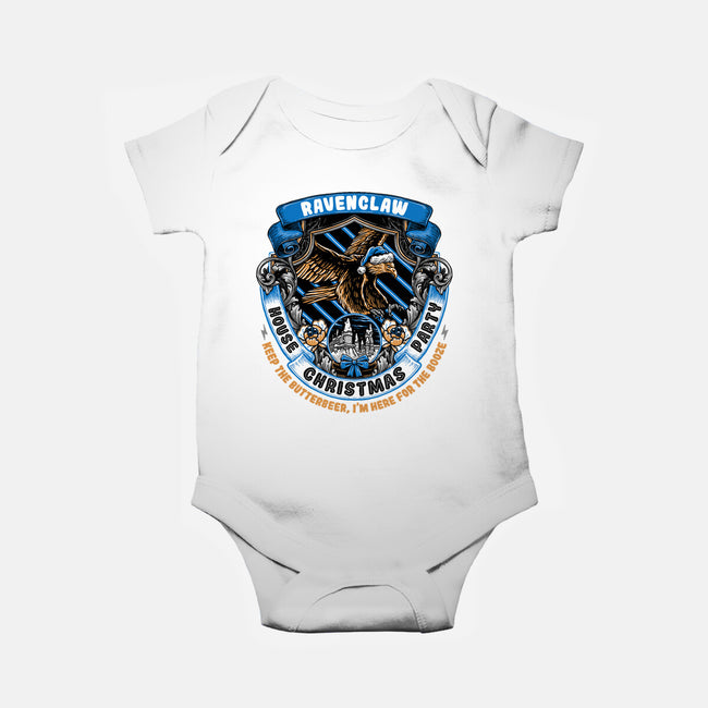 Holidays At The Ravenclaw House-baby basic onesie-glitchygorilla