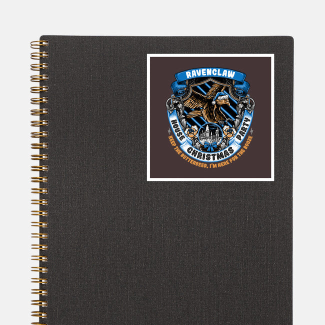 Holidays At The Ravenclaw House-none glossy sticker-glitchygorilla