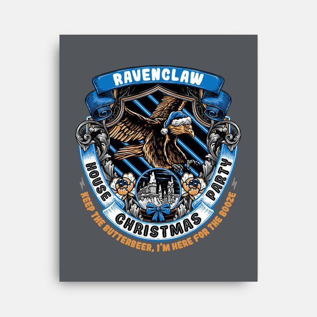 Holidays At The Ravenclaw House-none stretched canvas-glitchygorilla