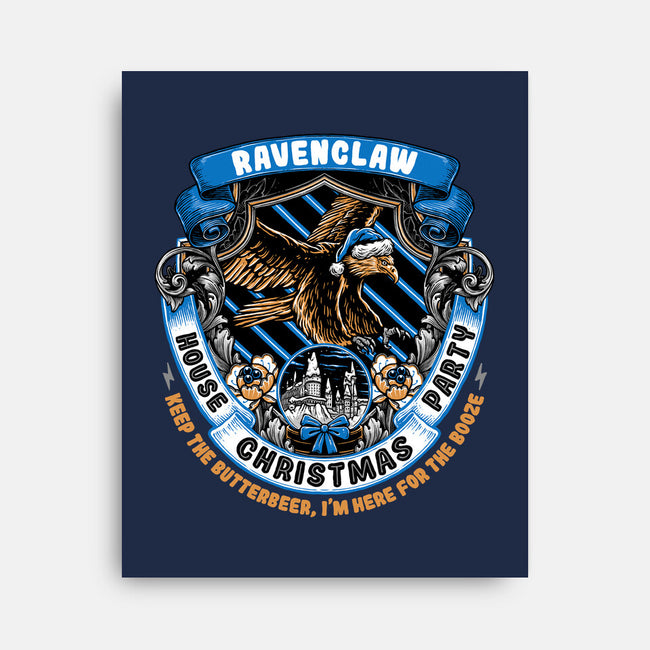 Holidays At The Ravenclaw House-none stretched canvas-glitchygorilla