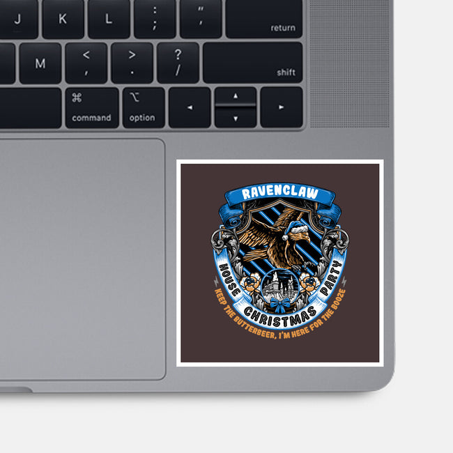 Holidays At The Ravenclaw House-none glossy sticker-glitchygorilla