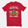 Most Wonderful Time-womens fitted tee-Weird & Punderful