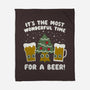 Most Wonderful Time-none fleece blanket-Weird & Punderful