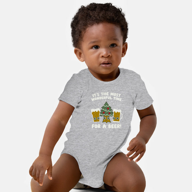 Most Wonderful Time-baby basic onesie-Weird & Punderful