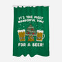 Most Wonderful Time-none polyester shower curtain-Weird & Punderful