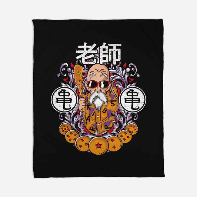 Master Roshi-none fleece blanket-turborat14