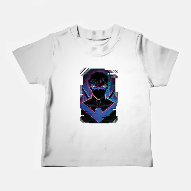 Nightwing Glitch-baby basic tee-danielmorris1993