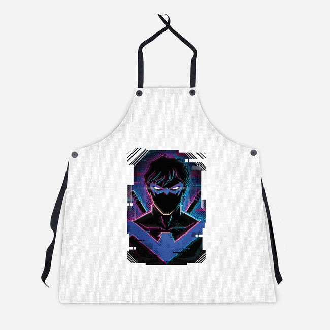 Nightwing Glitch-unisex kitchen apron-danielmorris1993
