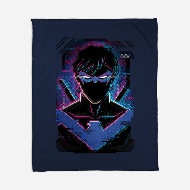 Nightwing Glitch-none fleece blanket-danielmorris1993