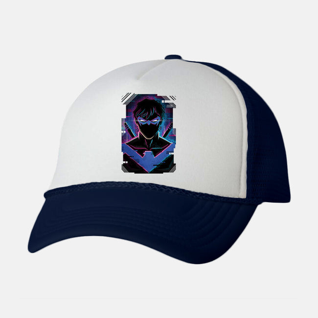Nightwing Glitch-unisex trucker hat-danielmorris1993