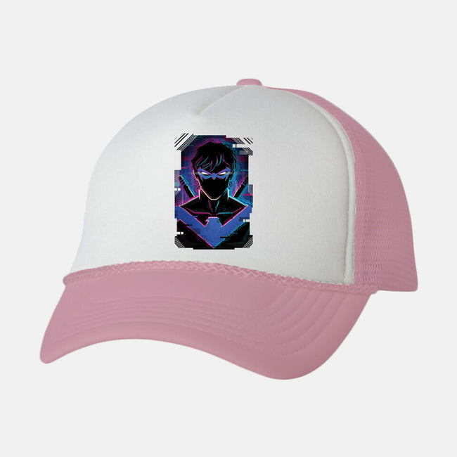 Nightwing Glitch-unisex trucker hat-danielmorris1993