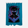 Nightwing Glitch-none polyester shower curtain-danielmorris1993
