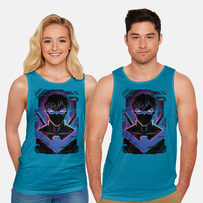 Nightwing Glitch-unisex basic tank-danielmorris1993