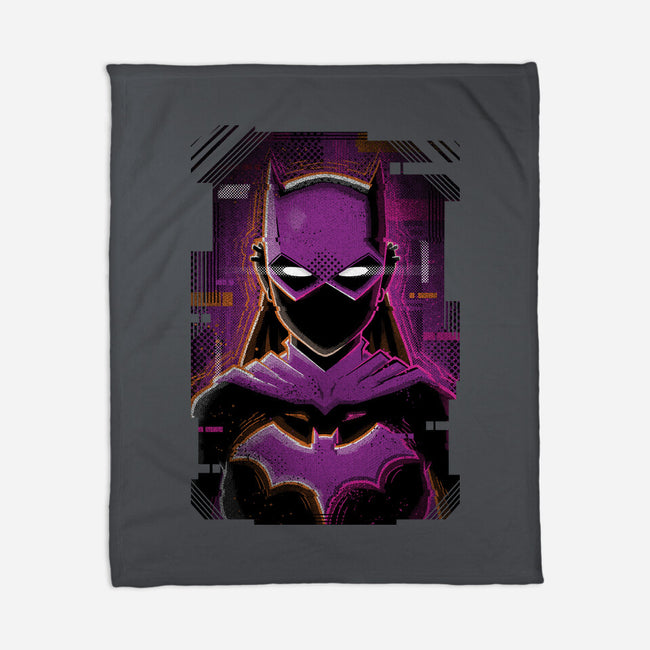 Batgirl Glitch-none fleece blanket-danielmorris1993