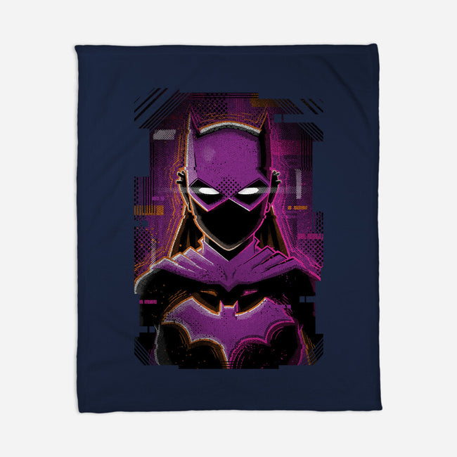 Batgirl Glitch-none fleece blanket-danielmorris1993