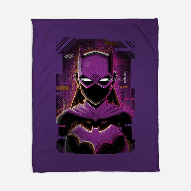 Batgirl Glitch-none fleece blanket-danielmorris1993