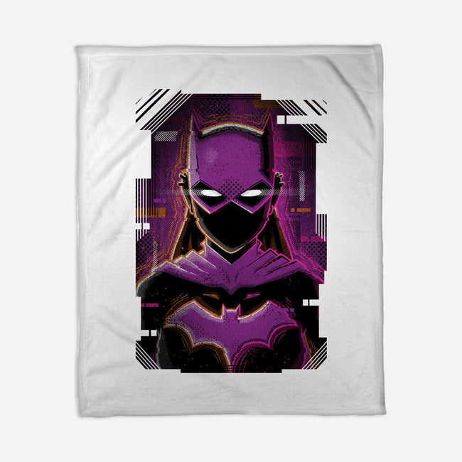 Batgirl Glitch-none fleece blanket-danielmorris1993