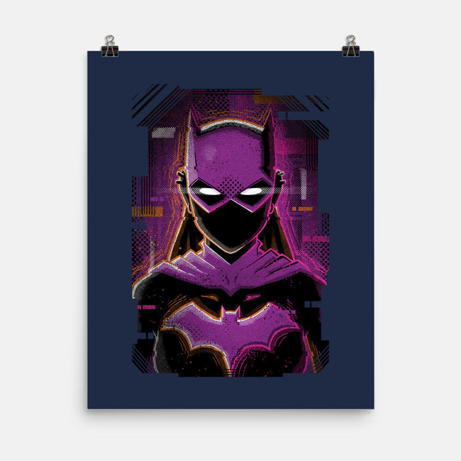 Batgirl Glitch-none matte poster-danielmorris1993