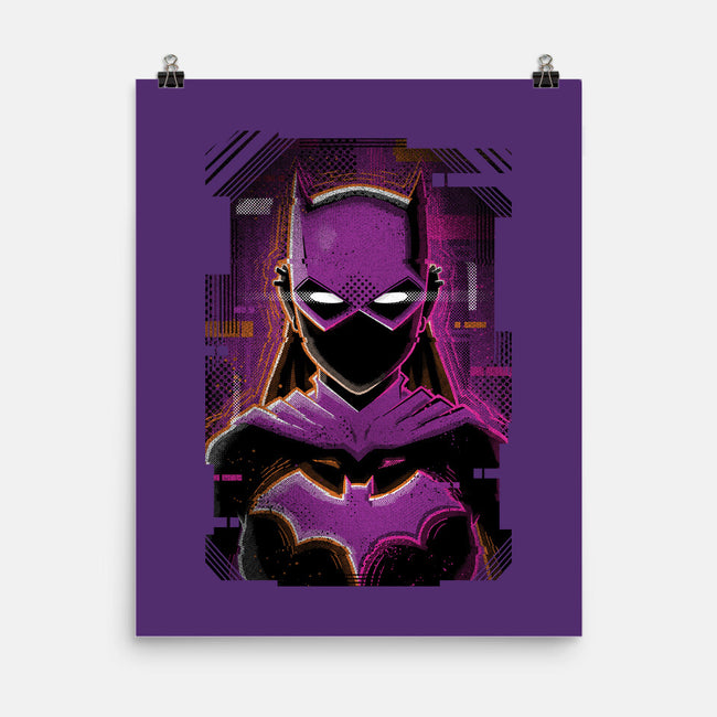 Batgirl Glitch-none matte poster-danielmorris1993