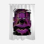Batgirl Glitch-none polyester shower curtain-danielmorris1993