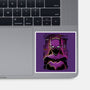 Batgirl Glitch-none glossy sticker-danielmorris1993