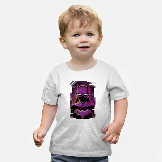 Batgirl Glitch-baby basic tee-danielmorris1993