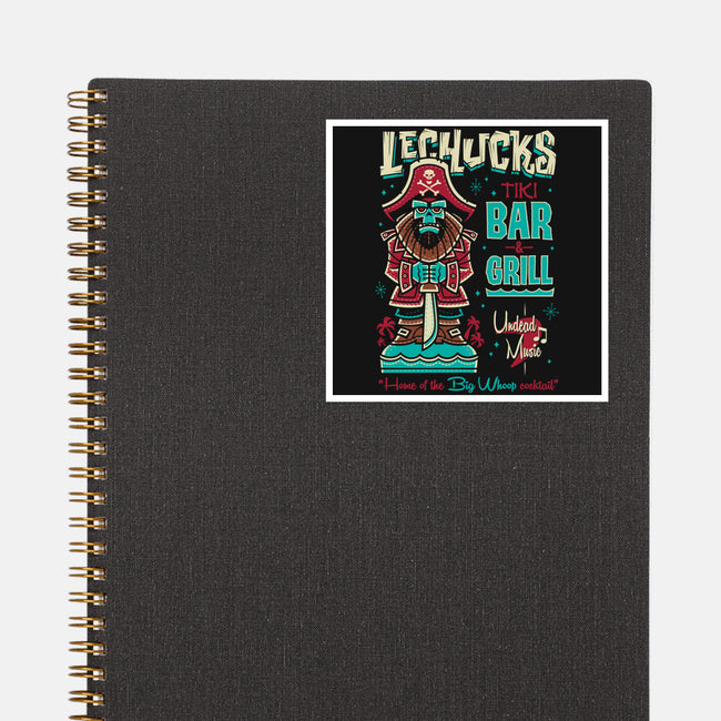 LeChucks Tiki Bar-none glossy sticker-Nemons