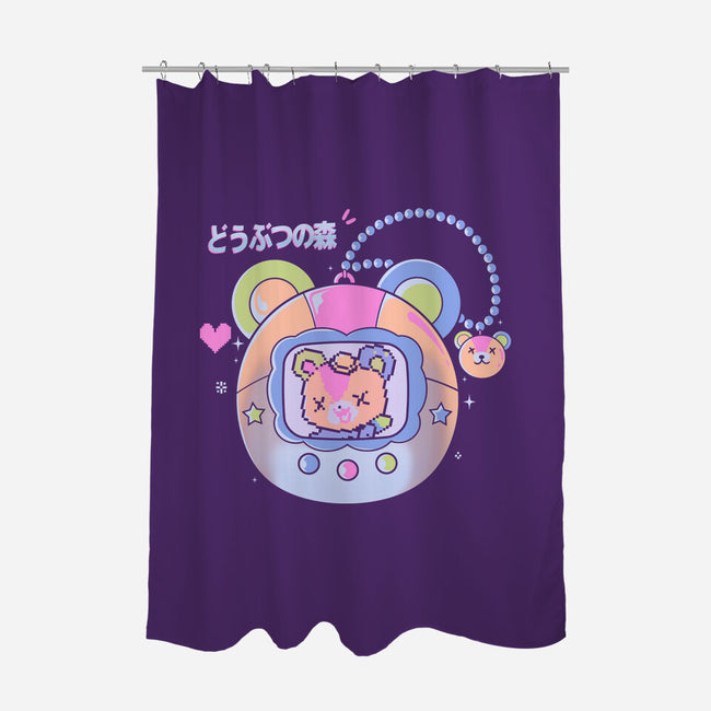 Little Game-none polyester shower curtain-Douglasstencil