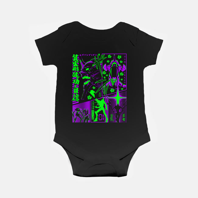 Neon Manga-baby basic onesie-albertocubatas