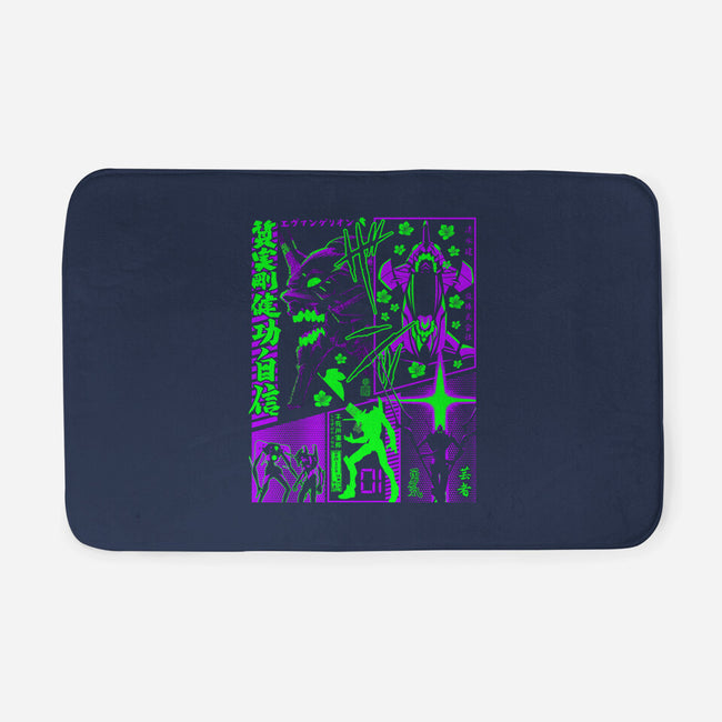 Neon Manga-none memory foam bath mat-albertocubatas