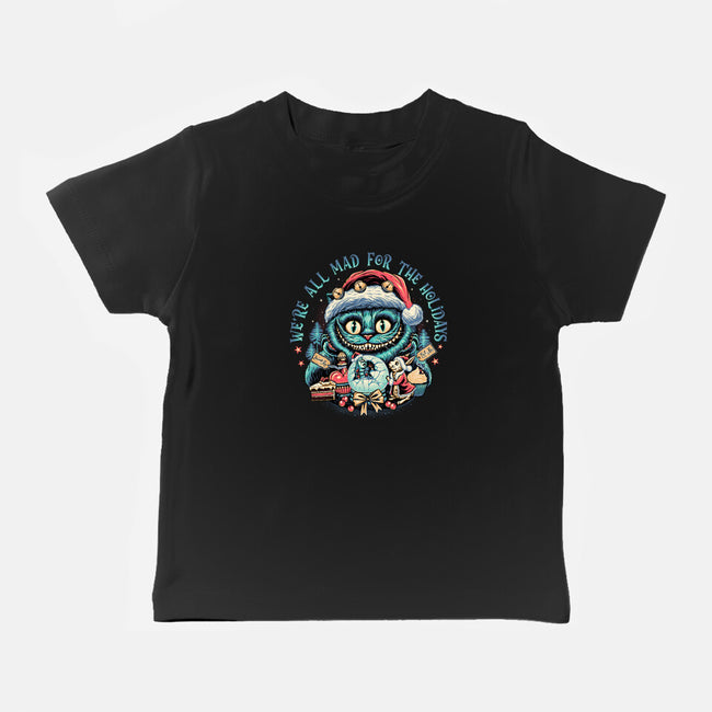 Christmas Cat-baby basic tee-momma_gorilla