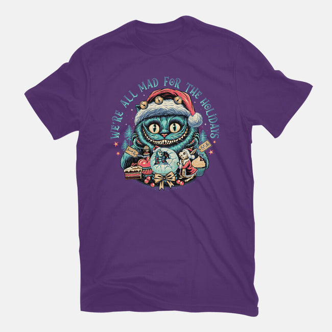 Christmas Cat-womens basic tee-momma_gorilla