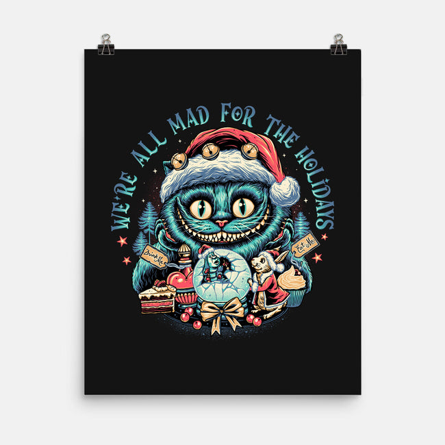 Christmas Cat-none matte poster-momma_gorilla