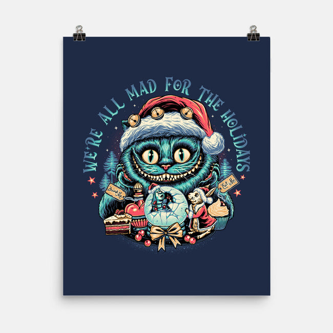 Christmas Cat-none matte poster-momma_gorilla
