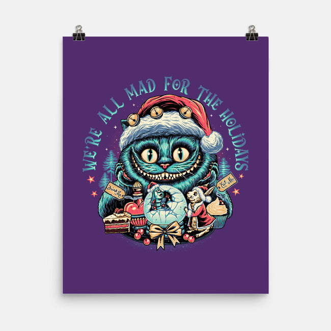 Christmas Cat-none matte poster-momma_gorilla