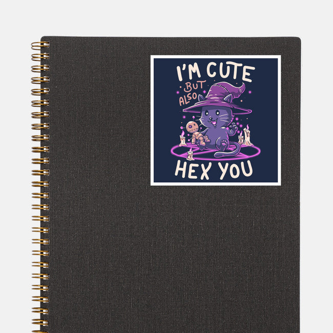 I'm Cute But Also Hex You-none glossy sticker-koalastudio