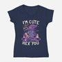 I'm Cute But Also Hex You-womens v-neck tee-koalastudio