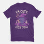 I'm Cute But Also Hex You-youth basic tee-koalastudio