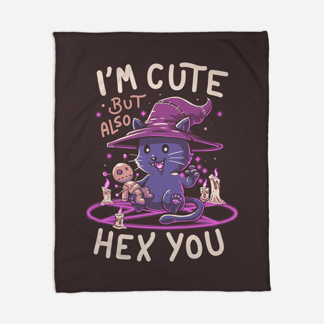 I'm Cute But Also Hex You-none fleece blanket-koalastudio