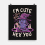 I'm Cute But Also Hex You-none matte poster-koalastudio
