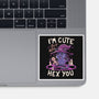 I'm Cute But Also Hex You-none glossy sticker-koalastudio