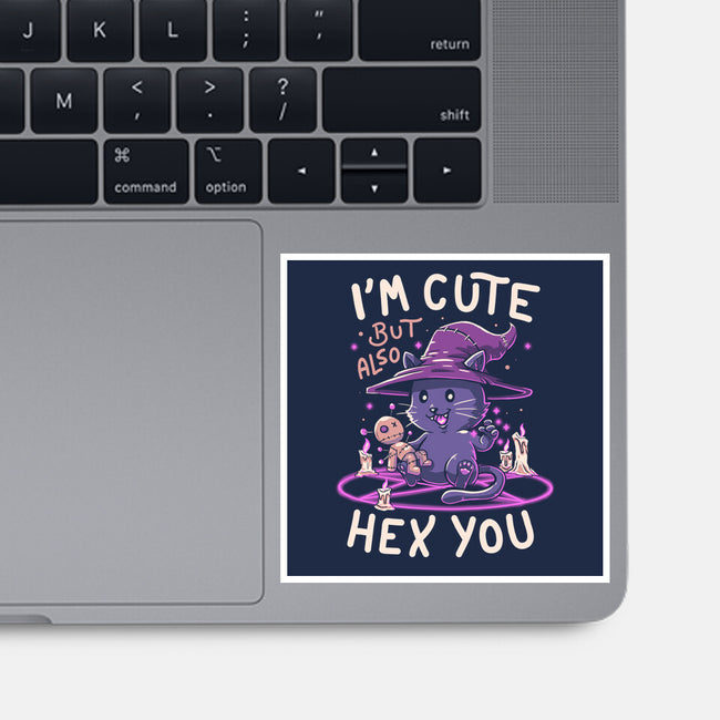I'm Cute But Also Hex You-none glossy sticker-koalastudio