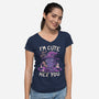 I'm Cute But Also Hex You-womens v-neck tee-koalastudio