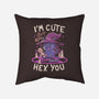 I'm Cute But Also Hex You-none removable cover w insert throw pillow-koalastudio