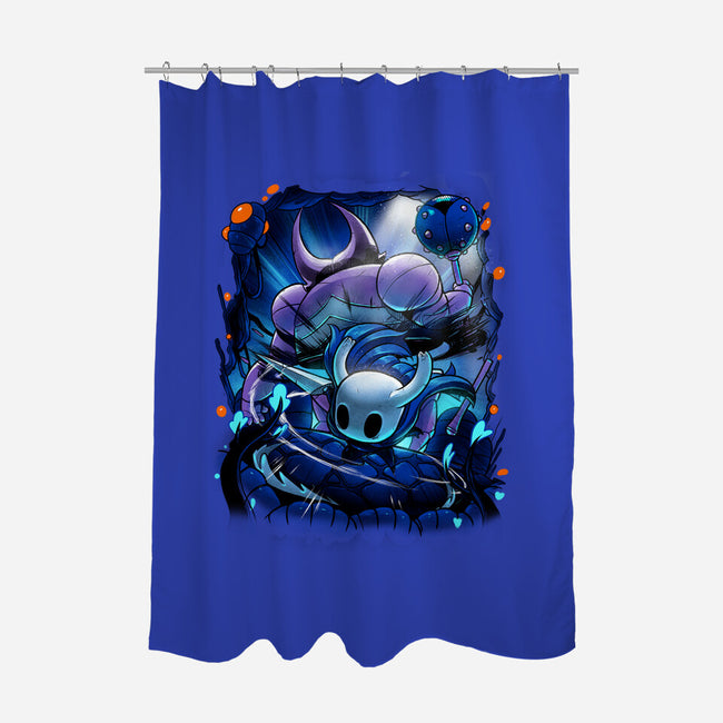 The Knight Of Hallownest-none polyester shower curtain-Bruno Mota