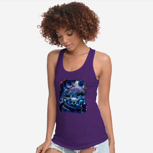 The Knight Of Hallownest-womens racerback tank-Bruno Mota